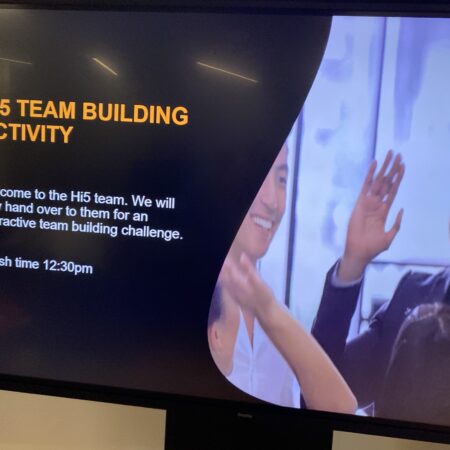 Leadership activities with Hi5 leadership development
