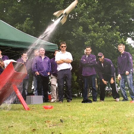 Rocket Challenge with Hi5 Leadership training in Berkshire at CIM Moor hall